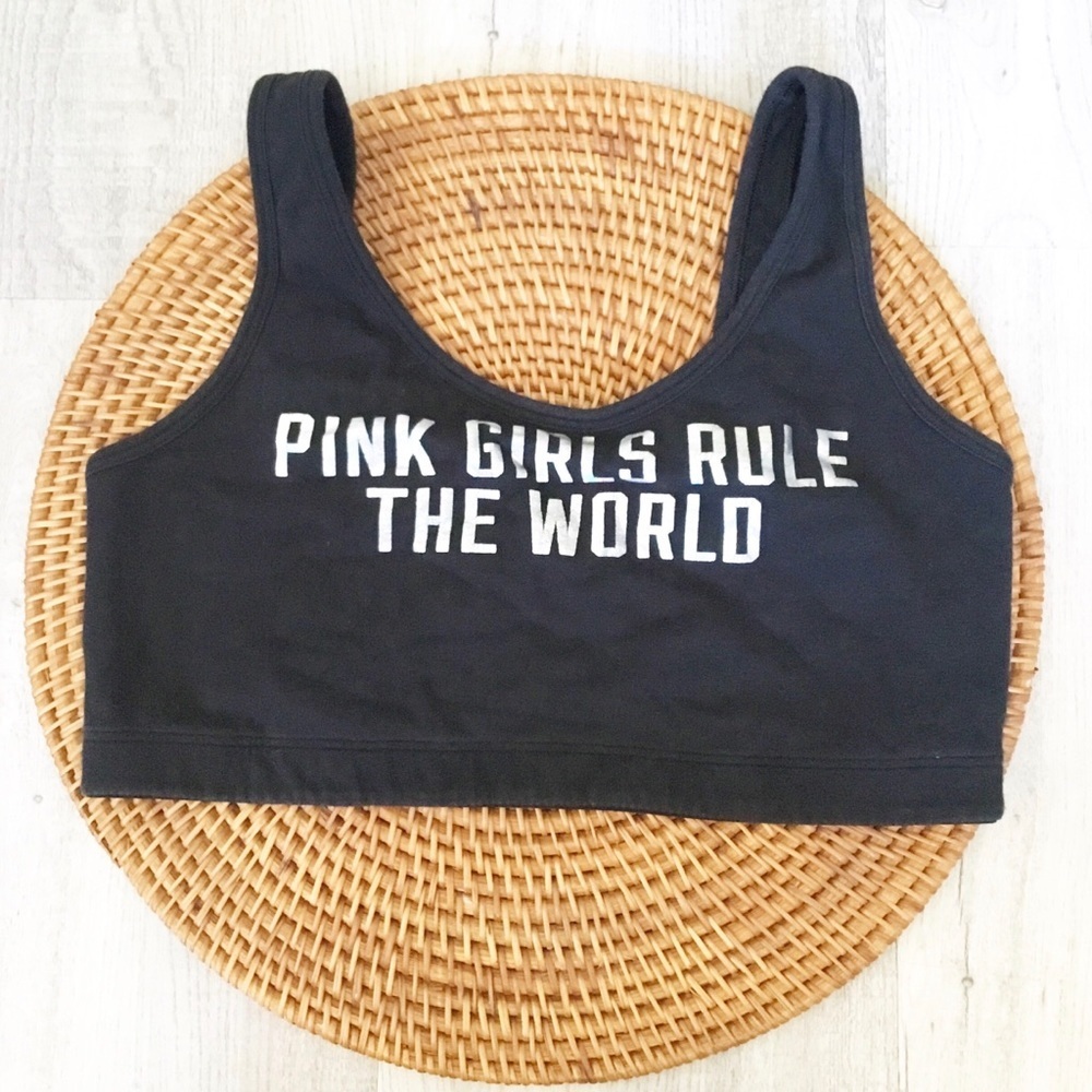 Victoria’s Secret Black PINK Sports Bra Size M Womens
